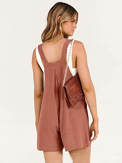 Laura Maritza Designs Short Overalls Summer Casual Adjustable Strap Loose Short Bib Overalls Jumpsuit Rompers