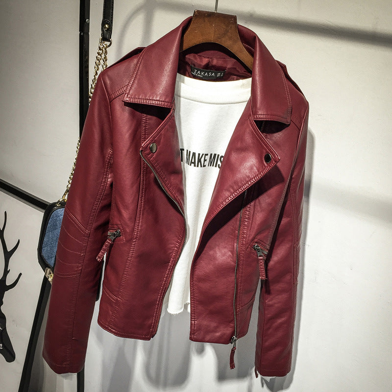 Jacket Small Suit Autumn Motorcycle Leather Fashion All-Match Jacket - L&M LIFE PRODUCTS