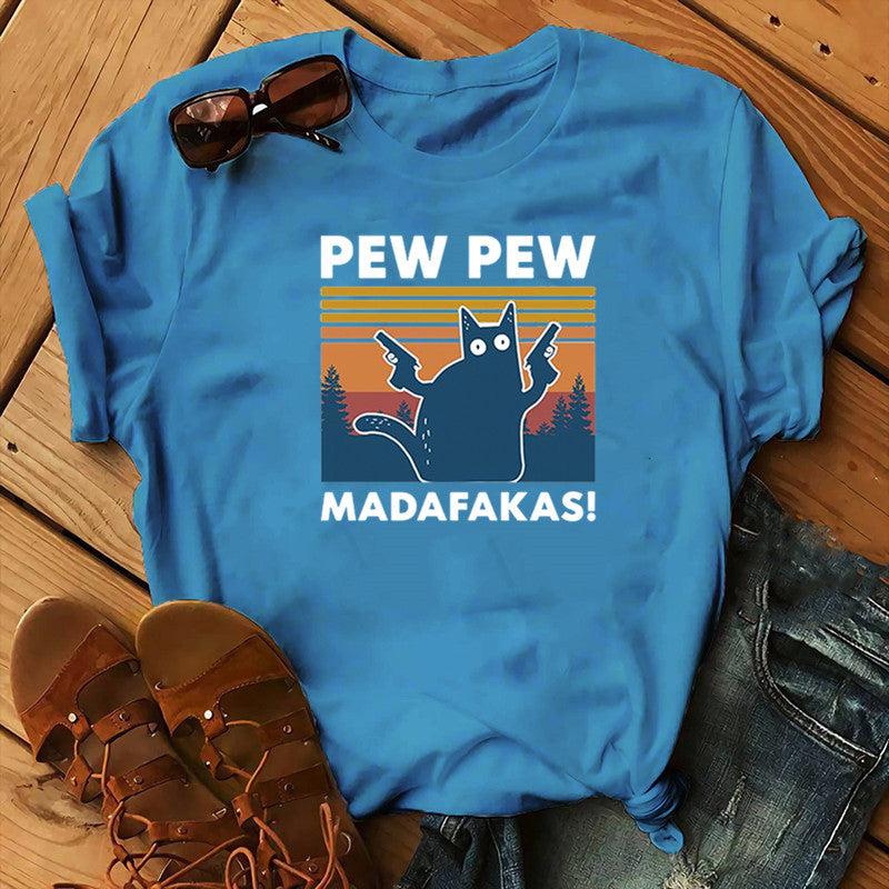 Short Sleeve Pew Maddakas T-Shirt European Size Top - L&M LIFE PRODUCTS