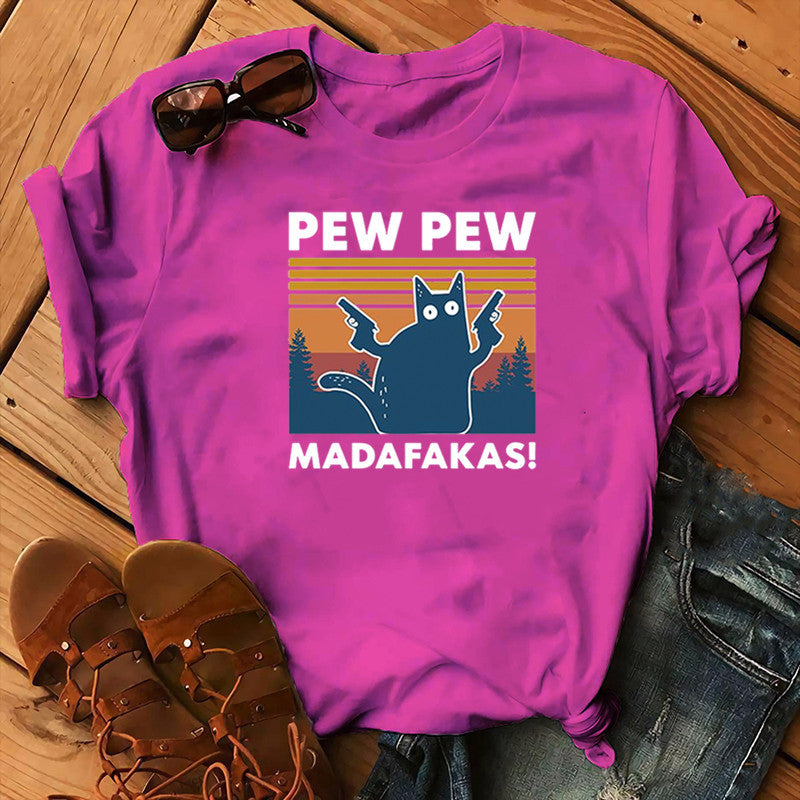 Short Sleeve Pew Maddakas T-Shirt European Size Top - L&M LIFE PRODUCTS