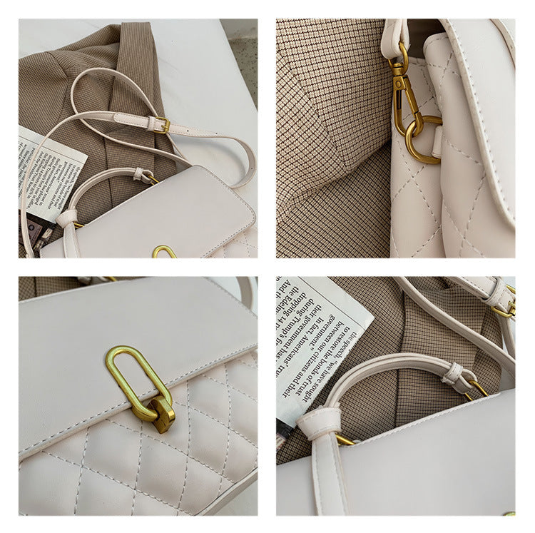Trendy Korean Style Messenger Bag Large-capacity Fashion Rhombus Handbag - L&M LIFE PRODUCTS