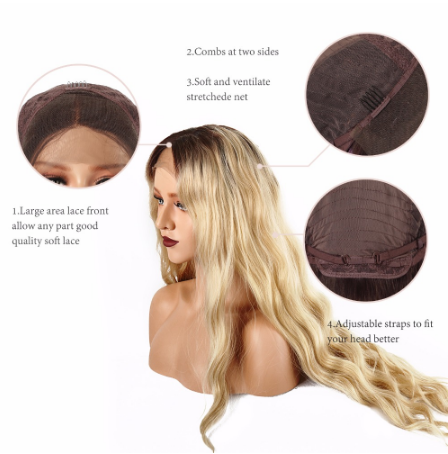 Long curly hair wig set - L&M LIFE PRODUCTS