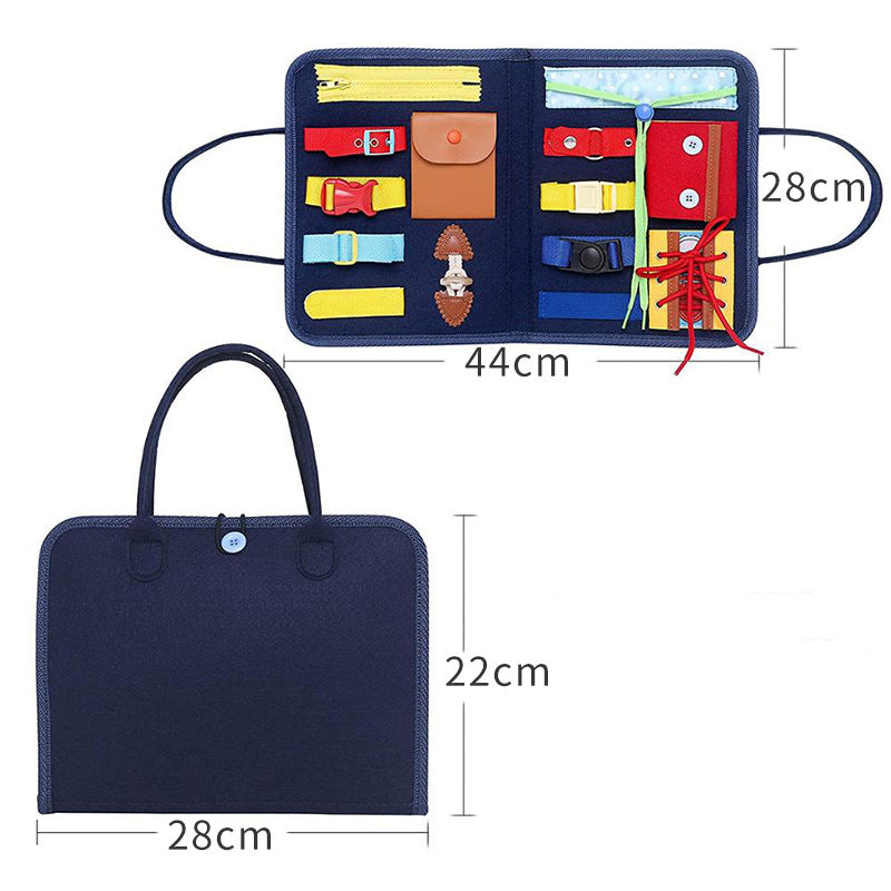 New Busy Book Children's Busy Board Dressing And Buttoning Learning Baby Early Education Preschool Sensory Learning Toy - L&M LIFE PRODUCTS