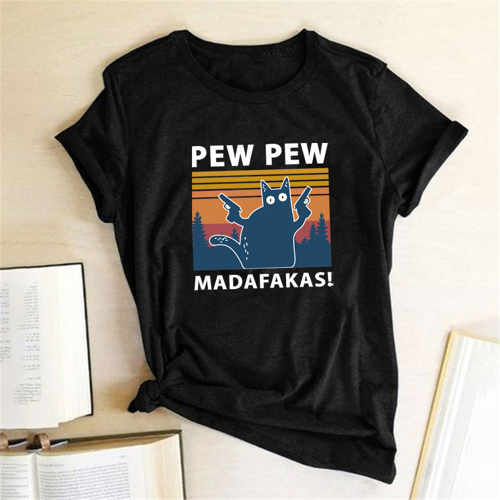 Short Sleeve Pew Maddakas T-Shirt European Size Top - L&M LIFE PRODUCTS