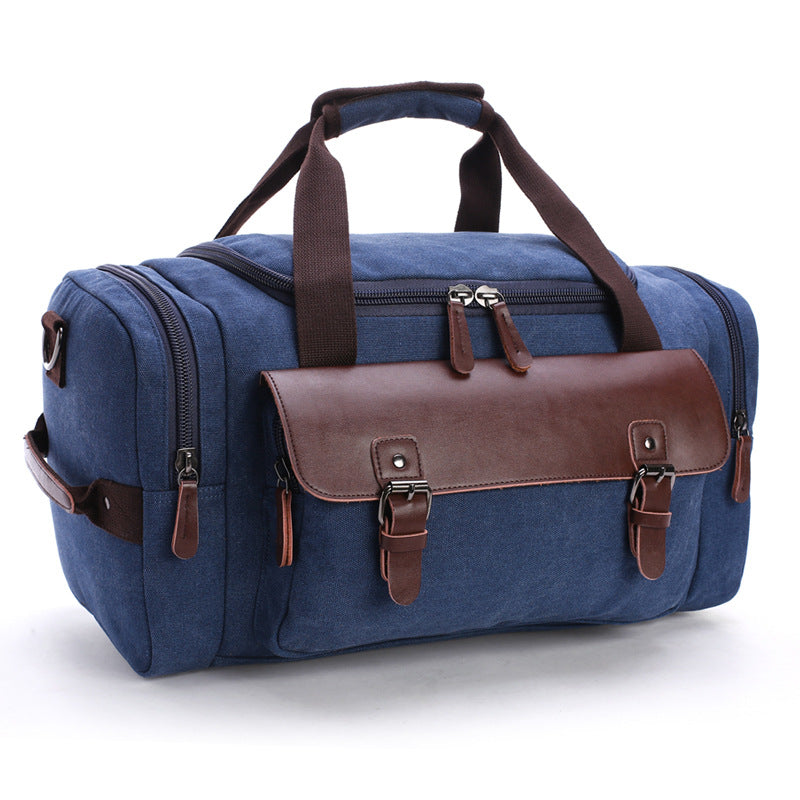 Travel bag student shoulder slung hand bag large capacity travel canvas bag luggage bag - L&M LIFE PRODUCTS