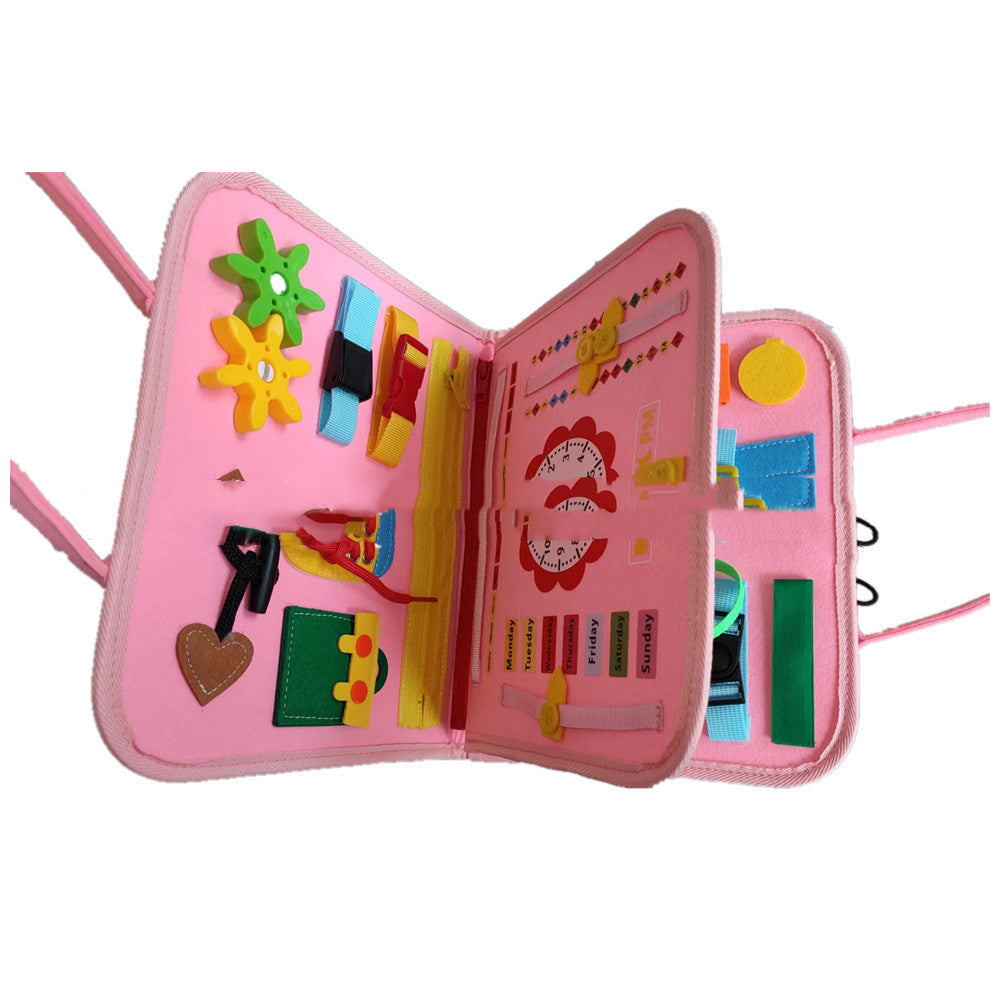 New Busy Book Children's Busy Board Dressing And Buttoning Learning Baby Early Education Preschool Sensory Learning Toy - L&M LIFE PRODUCTS