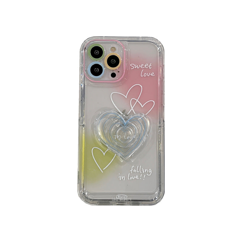 Smudge Line Love English Applicable IP 14 Phone Case Bracket - L&M LIFE PRODUCTS