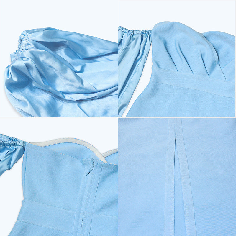 European And American Women's Dress Pile Sleeve Dress - L&M LIFE PRODUCTS