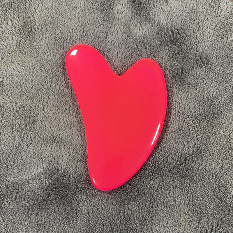 Resin Beeswax Heart-shaped Gu Sha Facial Scraping Sheet For Beauty Salon - L&M LIFE PRODUCTS