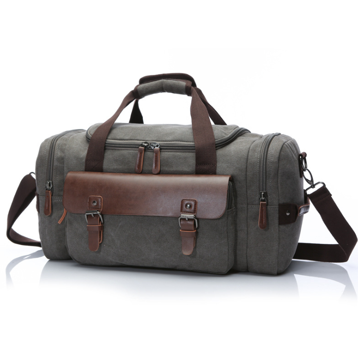 Travel bag student shoulder slung hand bag large capacity travel canvas bag luggage bag - L&M LIFE PRODUCTS