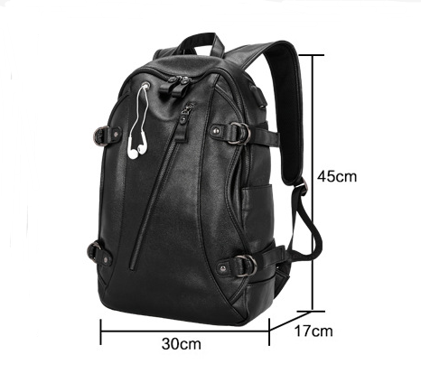 Usb Charging Leather Backpacks - L&M LIFE PRODUCTS
