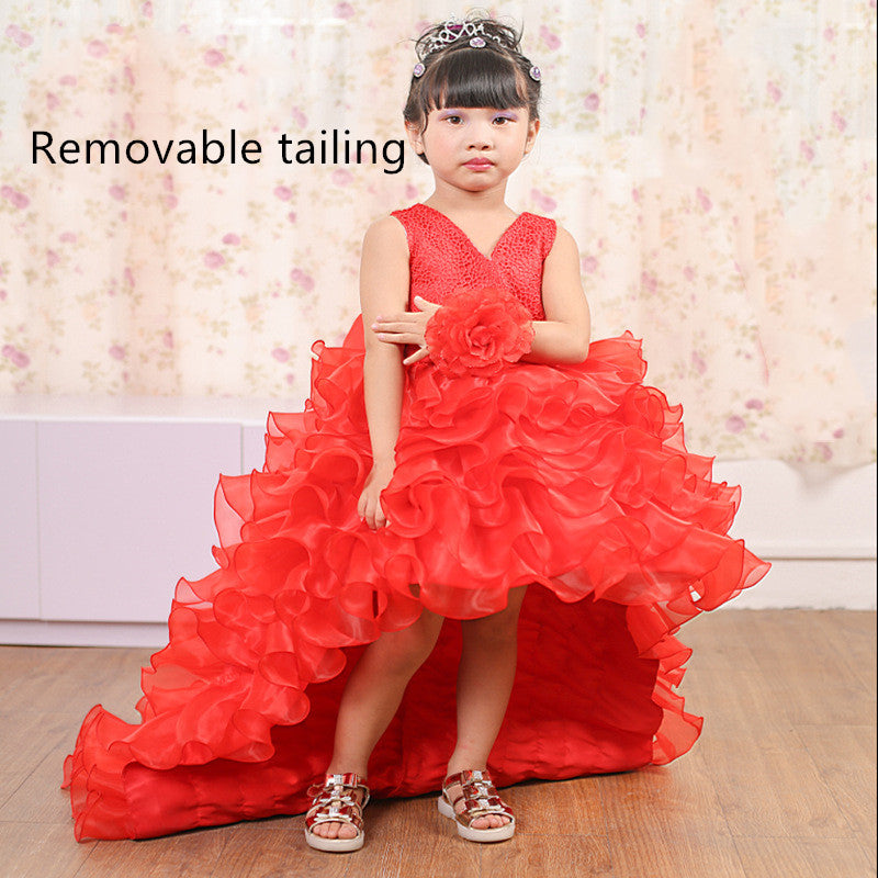 Trailing dress flower girl tuxedo small dress - L&M LIFE PRODUCTS
