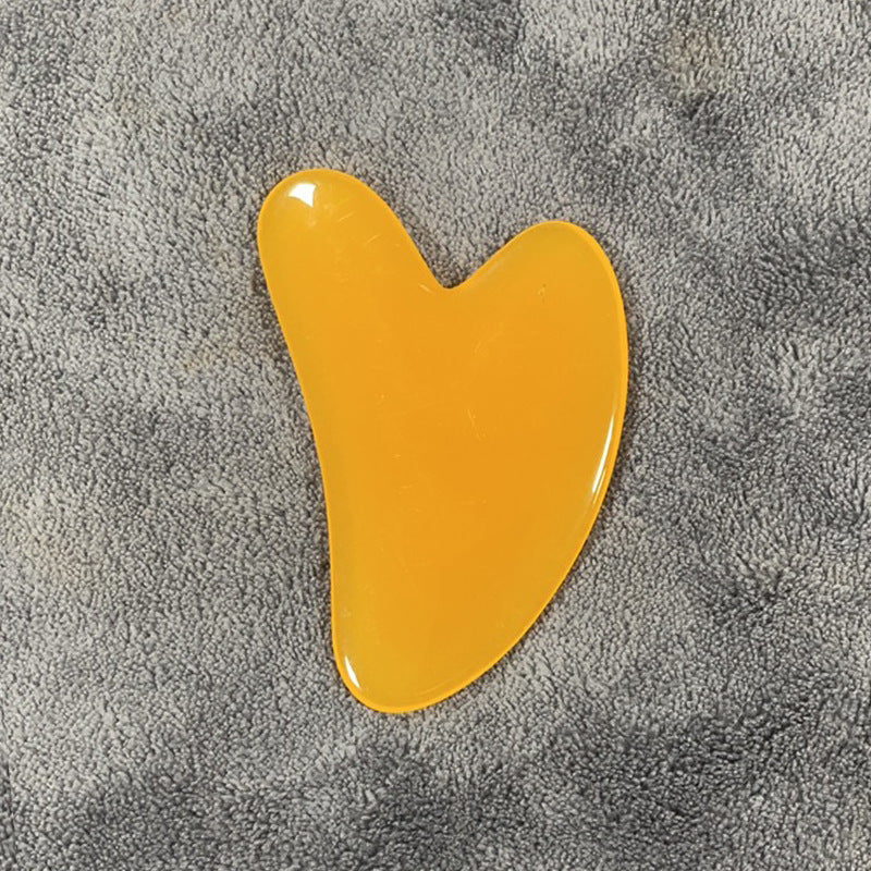 Resin Beeswax Heart-shaped Gu Sha Facial Scraping Sheet For Beauty Salon - L&M LIFE PRODUCTS