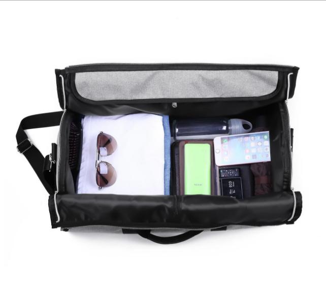 Travel Bag brand men 2 in 1 Garment Bag High-capacity Multi-function Foldable nylon duffle bags suit Busines Trip shoulder bag - L&M LIFE PRODUCTS