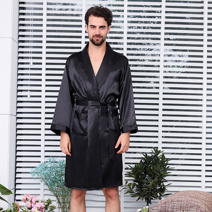 Summer thin silk long-sleeved pajamas - L&M LIFE PRODUCTS