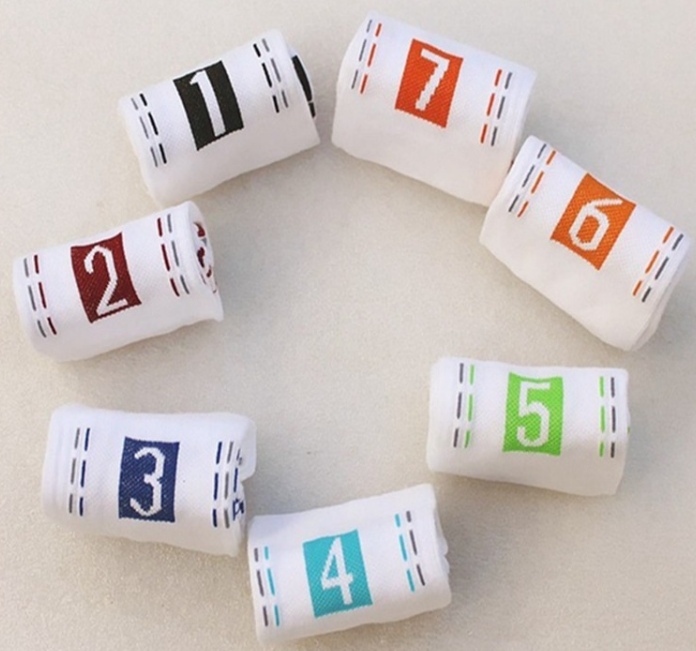 Seven days creative digital cotton socks sports socks lazy week couples socks - L&M LIFE PRODUCTS