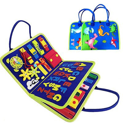New Busy Book Children's Busy Board Dressing And Buttoning Learning Baby Early Education Preschool Sensory Learning Toy - L&M LIFE PRODUCTS