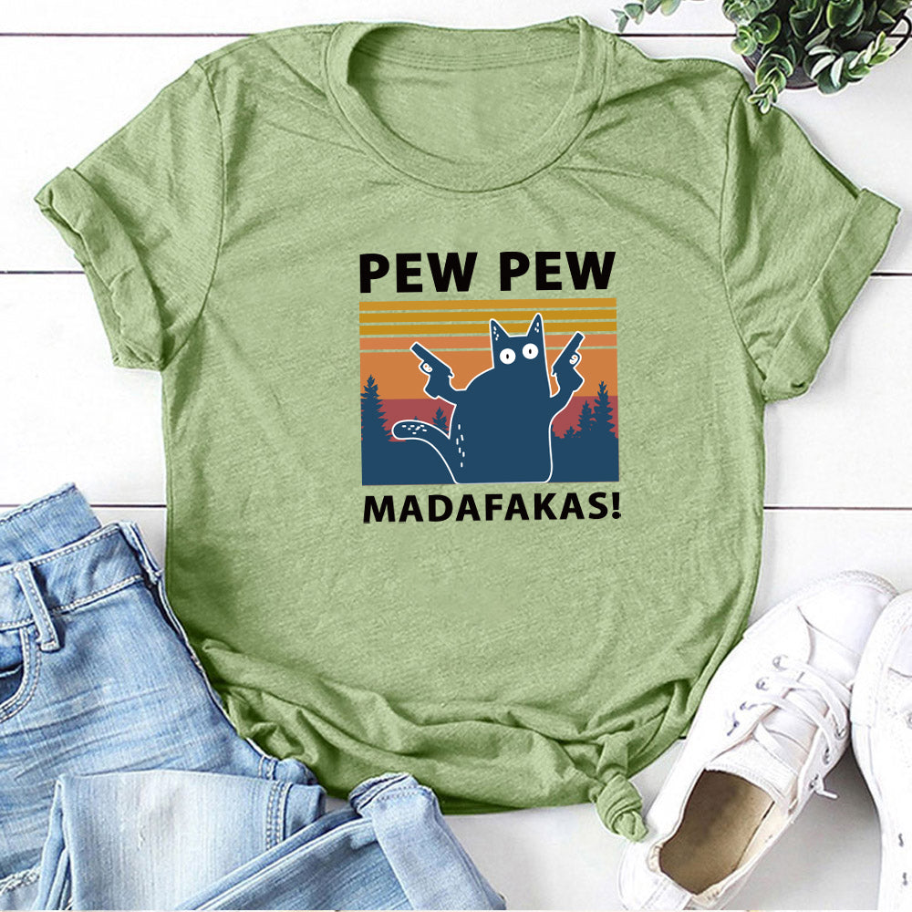 Short Sleeve Pew Maddakas T-Shirt European Size Top - L&M LIFE PRODUCTS