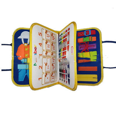 New Busy Book Children's Busy Board Dressing And Buttoning Learning Baby Early Education Preschool Sensory Learning Toy - L&M LIFE PRODUCTS