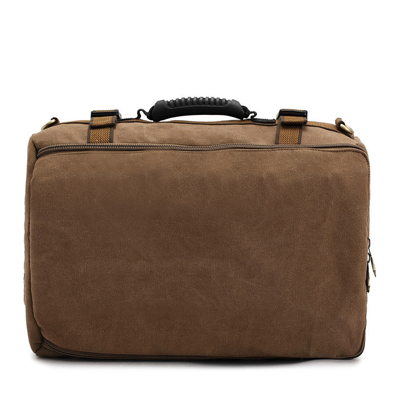 Men Canvas Backpack Huge Travel School Shoulder Computer Backpack Functional Versatile Bags Multifunctional Laptop Bag - L&M LIFE PRODUCTS