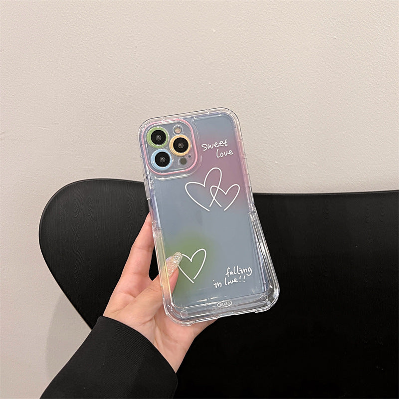 Smudge Line Love English Applicable IP 14 Phone Case Bracket - L&M LIFE PRODUCTS