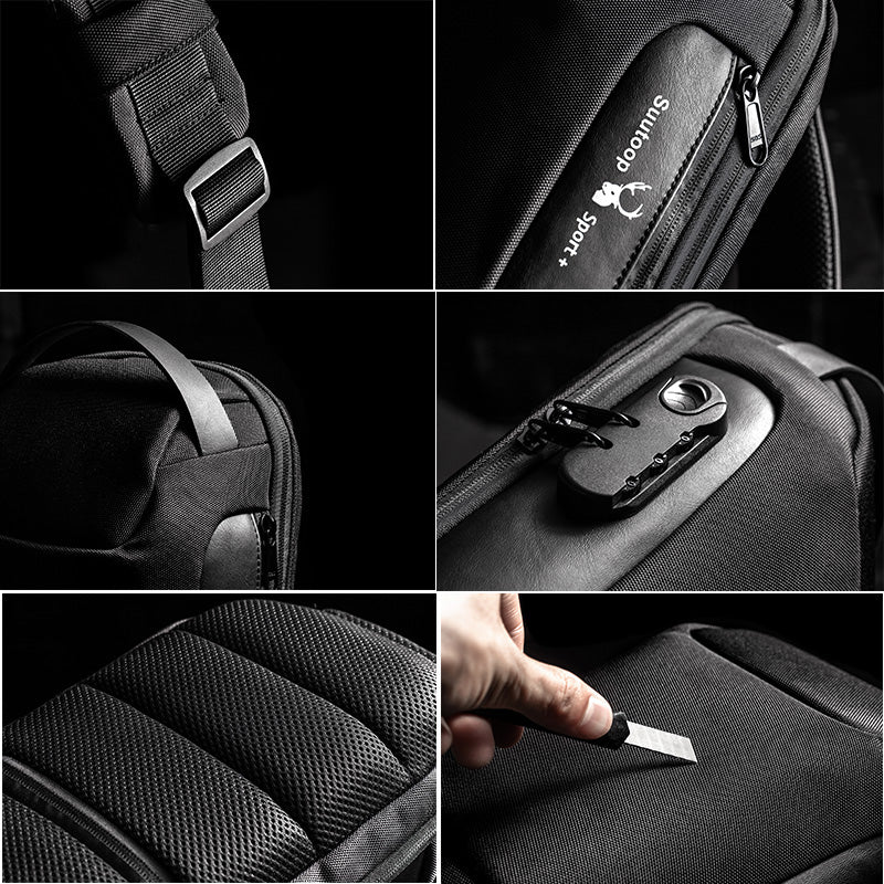 Men Chest Bag Messenger Bag Anti-theft Shoulder Bags Chest Bag Pack For Male - L&M LIFE PRODUCTS