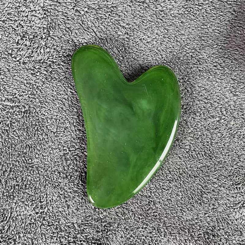 Resin Beeswax Heart-shaped Gu Sha Facial Scraping Sheet For Beauty Salon - L&M LIFE PRODUCTS
