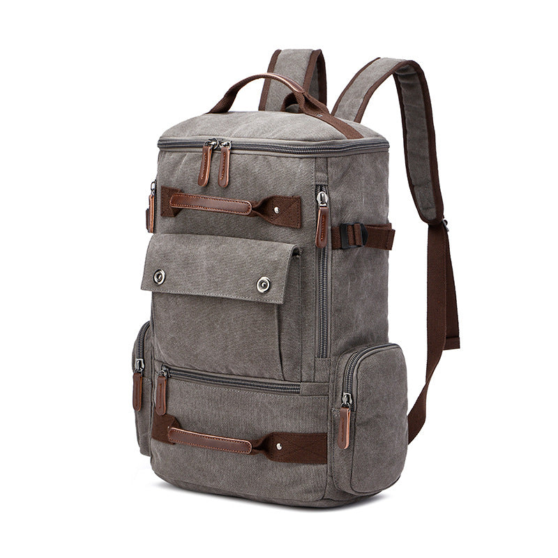 Men's Backpack Vintage Canvas Backpack Men's Travel Bags Large Capacity Backpack Laptop Backpack - L&M LIFE PRODUCTS