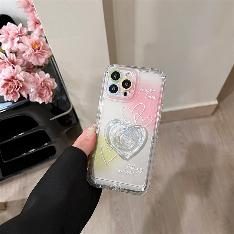 Smudge Line Love English Applicable IP 14 Phone Case Bracket - L&M LIFE PRODUCTS