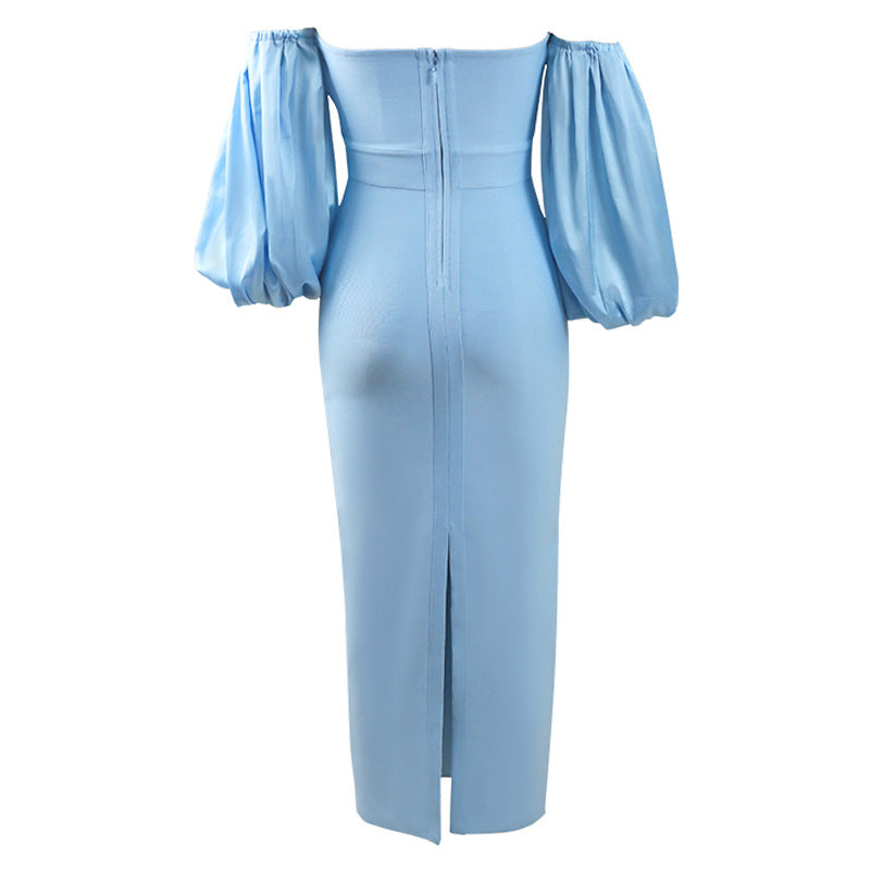 European And American Women's Dress Pile Sleeve Dress - L&M LIFE PRODUCTS