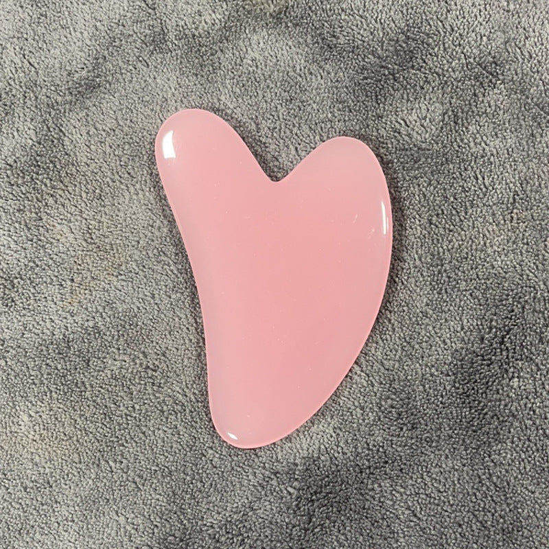 Resin Beeswax Heart-shaped Gu Sha Facial Scraping Sheet For Beauty Salon - L&M LIFE PRODUCTS