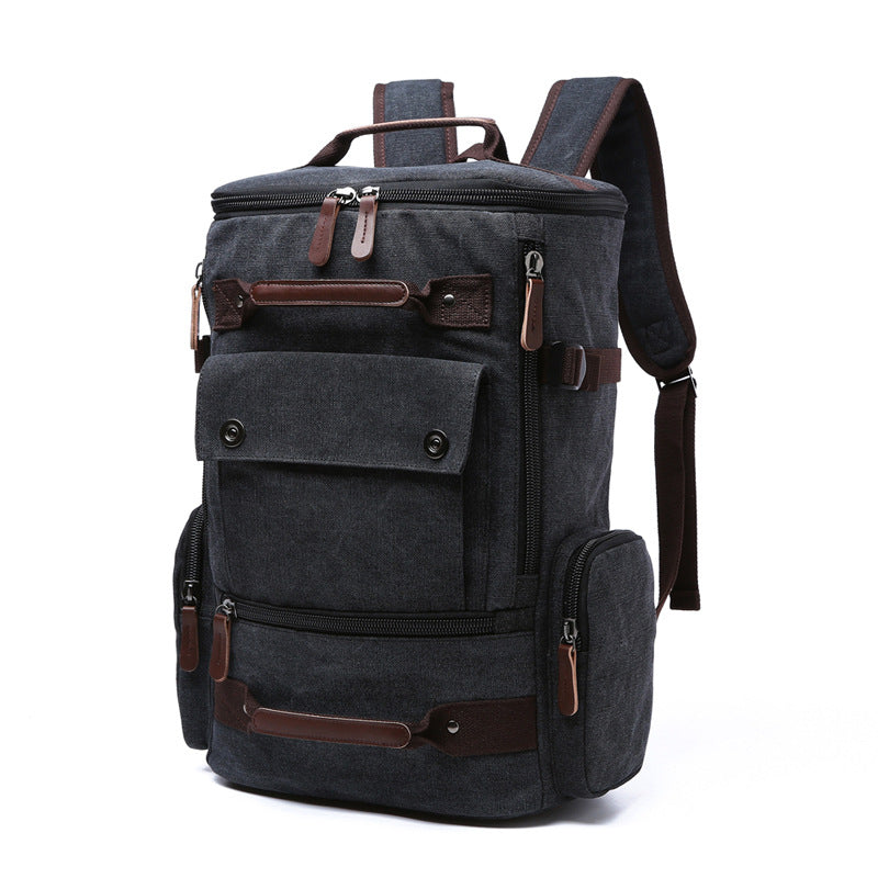 Men's Backpack Vintage Canvas Backpack Men's Travel Bags Large Capacity Backpack Laptop Backpack - L&M LIFE PRODUCTS