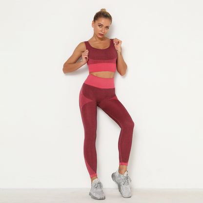 Women's seamless vest yoga suit