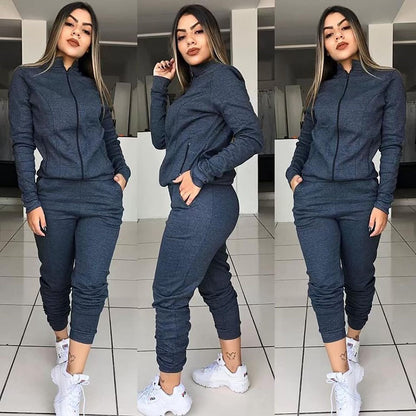 Long sleeve suit sports two-piece suit