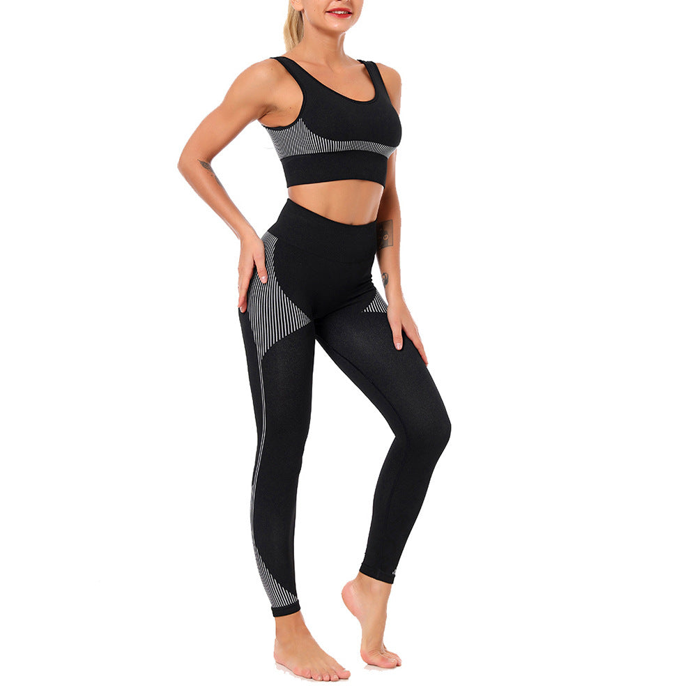 Women's seamless vest yoga suit