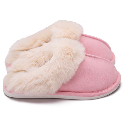 Fur Furry Slippers Women Winter Warm Plush House Shoes