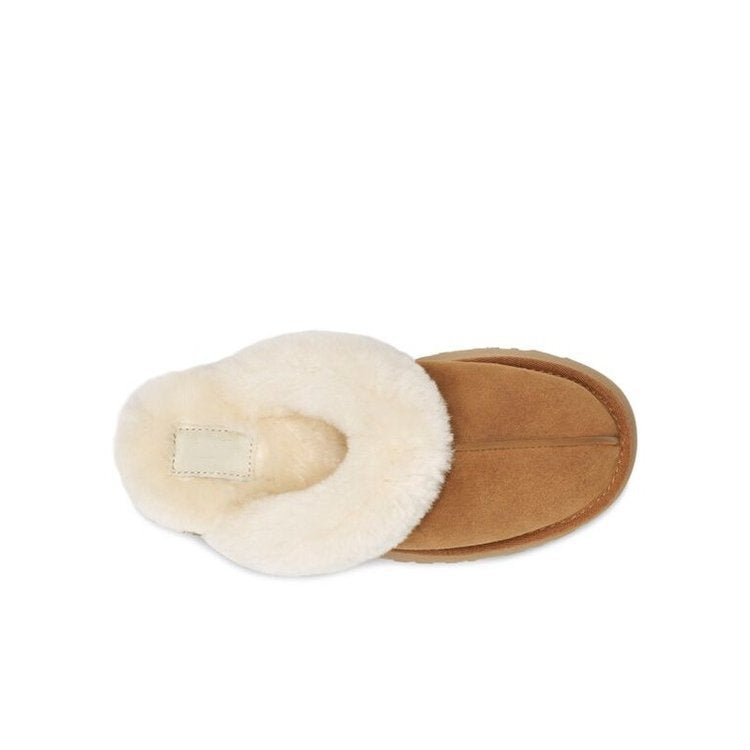 Furry Slippers With Thick-soled Snow Toe Caps And Non-slip