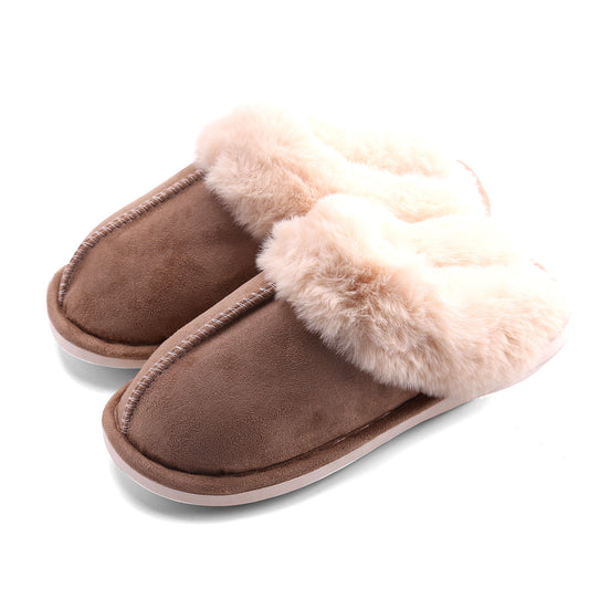 Fur Furry Slippers Women Winter Warm Plush House Shoes