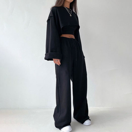 Three-piece Set Of Straight Wide-leg Pants - L&M LIFE PRODUCTS