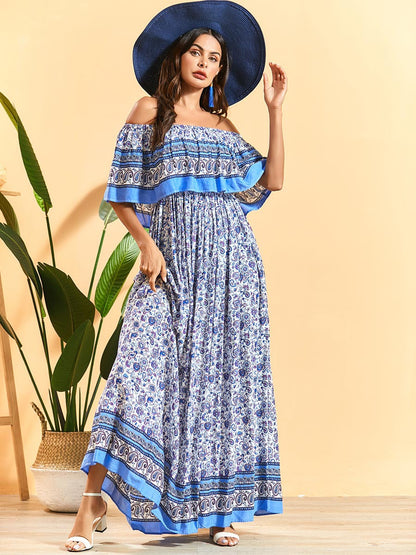 One-shoulder Short-sleeved Travel Dress - L&M LIFE PRODUCTS