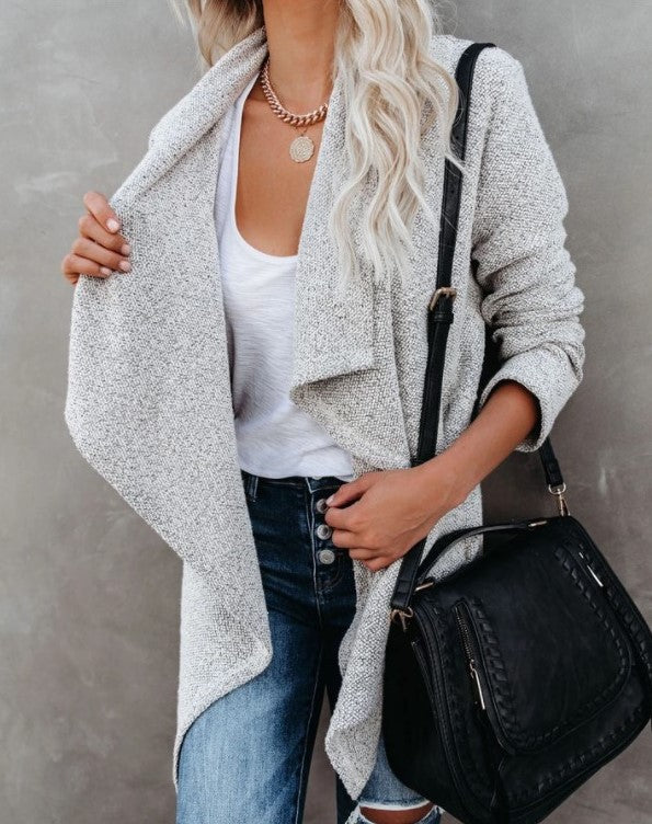 New Cross-border Pocket Draped Mid-length Windbreaker Jacket For Autumn And Winter - L&M LIFE PRODUCTS