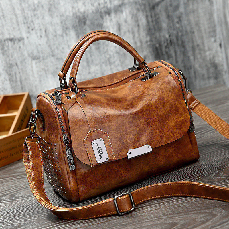Single Shoulder Messenger Boston Female Bag - L&M LIFE PRODUCTS