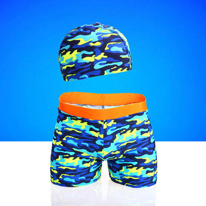 Children's Wide Waist Comfortable Swimming Trunks Swimming  Set - L&M LIFE PRODUCTS