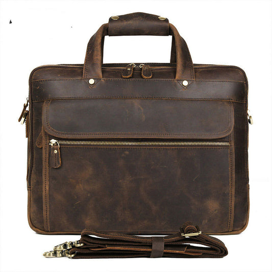 Top Qaulity Brand Briefcase Bag For Men Male Business Bag Vintage Designer - L&M LIFE PRODUCTS