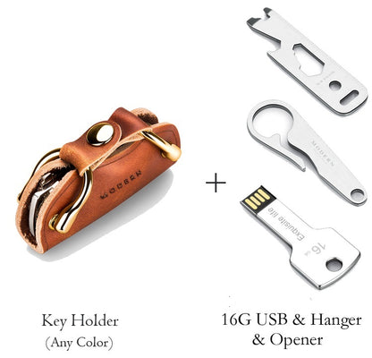 Leather key case multi-function key ring - L&M LIFE PRODUCTS