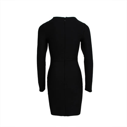 Sexy Net Diamond Ladies Party Long-sleeved Bandage Slim Dress - L&M LIFE PRODUCTS