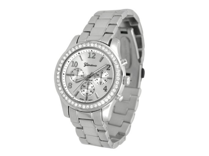 Diamond bracelet watch stainless steel belt watch Geneva alloy watch - L&M LIFE PRODUCTS