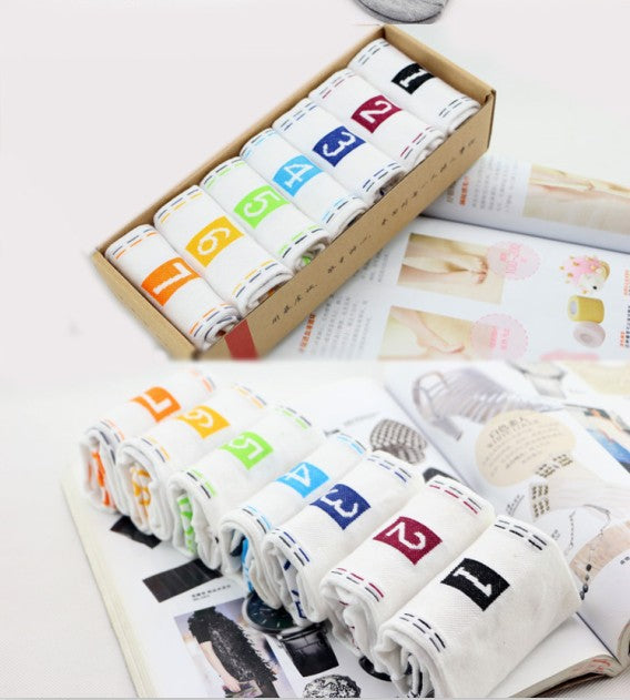 Seven days creative digital cotton socks sports socks lazy week couples socks - L&M LIFE PRODUCTS