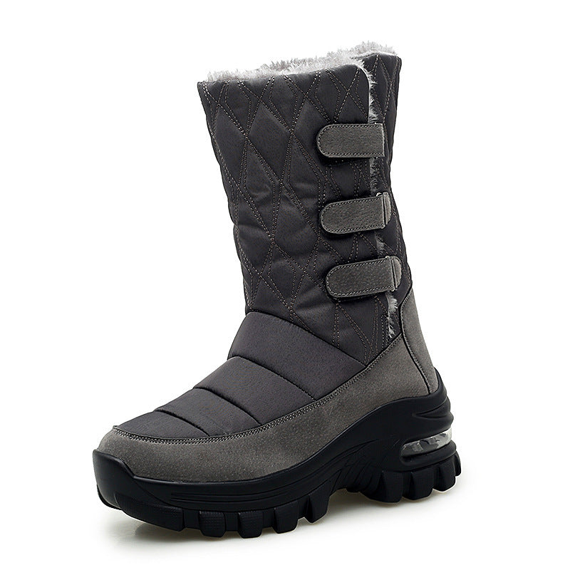 Women's outdoor plus velvet high top snow boots - L&M LIFE PRODUCTS