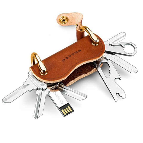 Leather key case multi-function key ring - L&M LIFE PRODUCTS